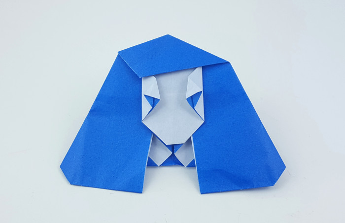 Origami Manga girl by Gilad Aharoni. Folded by Gilad Aharoni on giladorigami.com