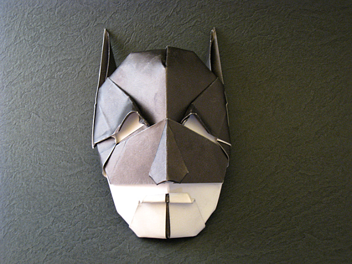 Origami Batman by Gabriel Alvarez Casanovas. Folded by Gilad Aharoni on giladorigami.com