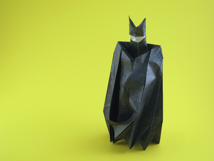 Origami Batman by Angel Morollon Guallar. Folded by Gilad Aharoni on giladorigami.com