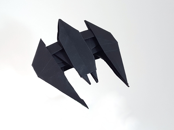 Origami Batwing by John Montroll. Folded by Gilad Aharoni on giladorigami.com