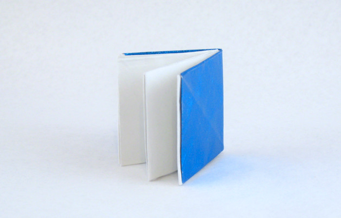 Origami Book by Martin Wall. Folded from a square of Japanese foil by Gilad Aharoni on giladorigami.com