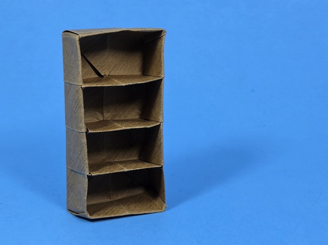 Origami Bookcase by Kunihiko Kasahara folded by Gilad Aharoni
