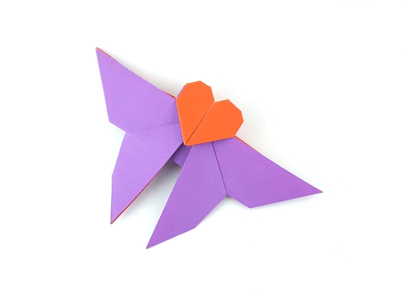 Origami Butterfly love by Francis Ow. Folded by Gilad Aharoni on giladorigami.com