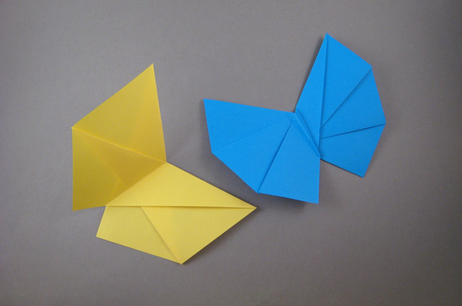 Origami Butterfly by Thoki Yenn. Folded by Gilad Aharoni on giladorigami.com