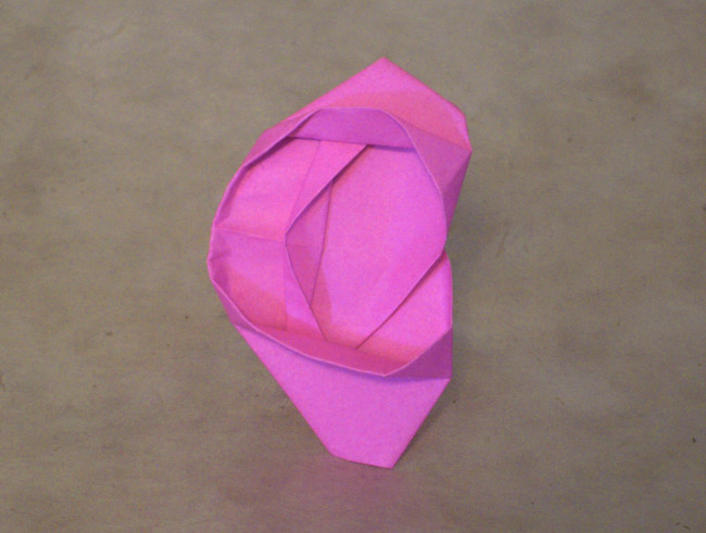 Origami Ear - Van Gogh's by Sharon Turvey. Folded from a square of origami paper by Gilad Aharoni on giladorigami.com