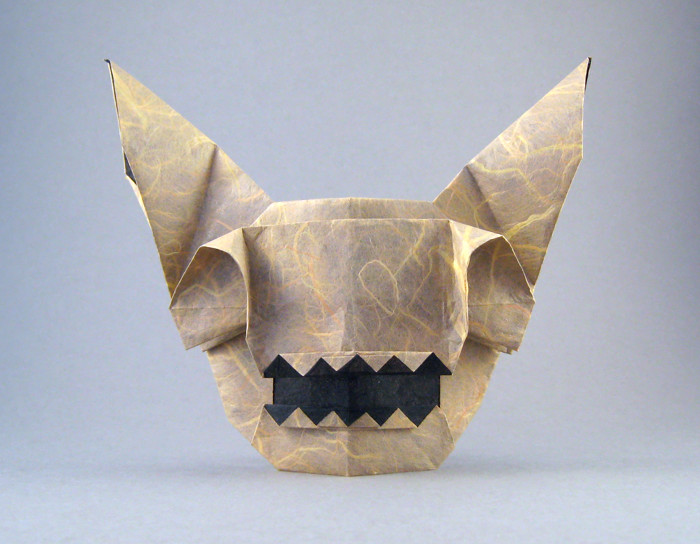 Origami Hell cat by Robert Harbin folded by Gilad Aharoni