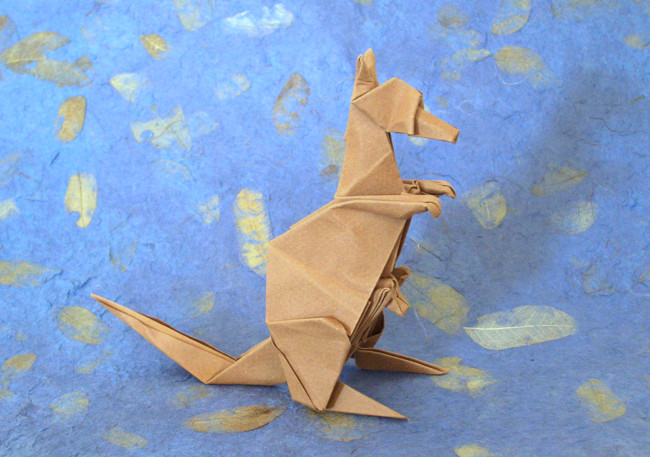 Origami Kangaroo by Peter Engel. Folded by Gilad Aharoni on giladorigami.com