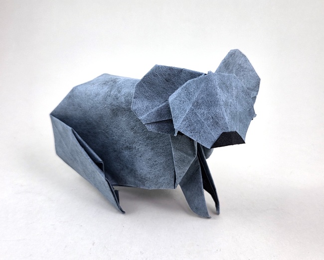 Origami Koala by Steven Casey. Folded from a square of Shadow Thai origami paper by Gilad Aharoni on giladorigami.com