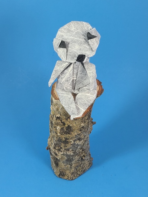 Origami Kodama by Oriol Esteve folded by Gilad Aharoni