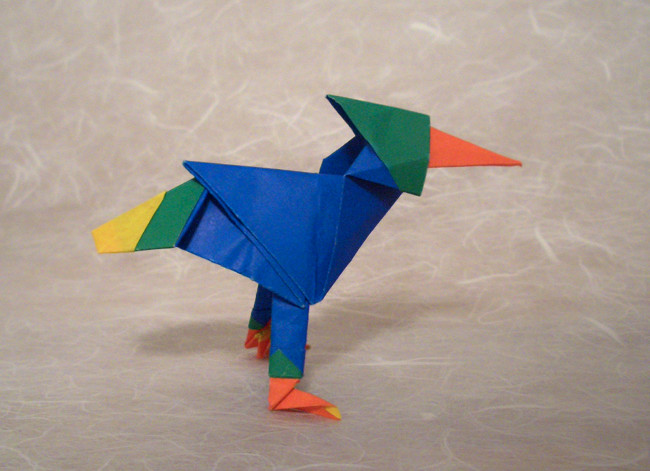 Origami Multi-layered bird by Nicolas Terry. Folded by Gilad Aharoni on giladorigami.com