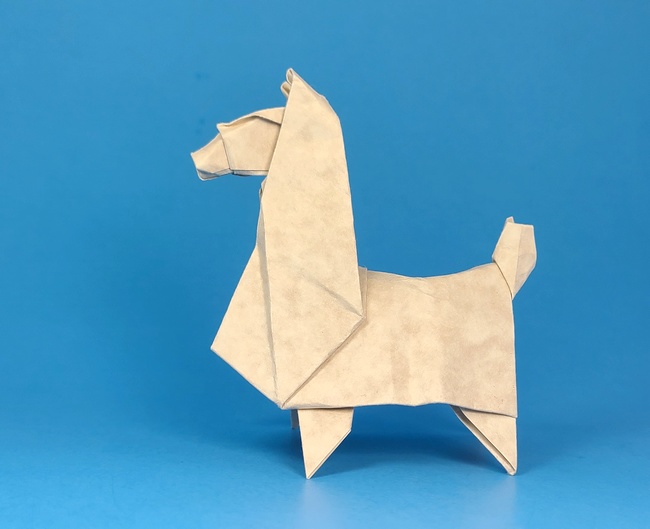 Origami Llama by Gerson Condori folded by Gilad Aharoni