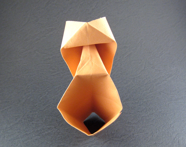 Origami Mask by Luis Bas Arrechea. Folded by Gilad Aharoni on giladorigami.com