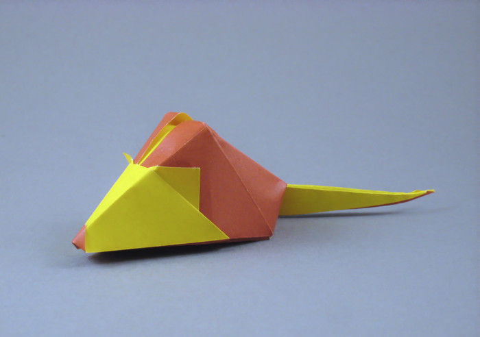 Origami Mouse by Guspath Go. Folded by Gilad Aharoni on giladorigami.com
