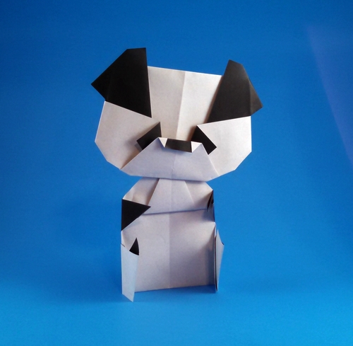 Origami Panda by Satoshi Takagi. Folded by Gilad Aharoni on giladorigami.com