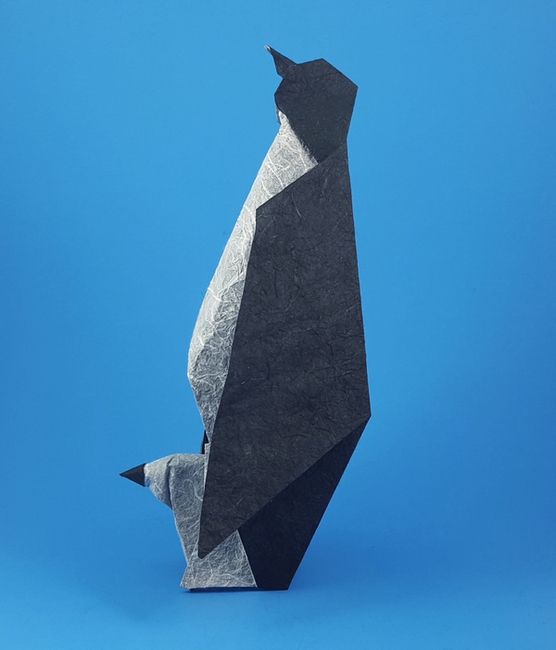 Origami Penguin by Francesco Miglionico. Folded by Gilad Aharoni on giladorigami.com