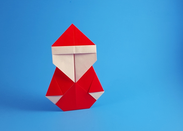 Origami Santa 2 by Rob Snyder. Folded by Gilad Aharoni on giladorigami.com