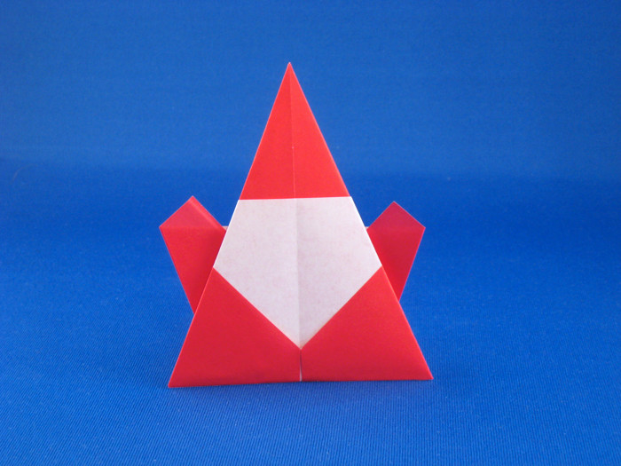 Origami Santa Claus by Nakajima Susumu. Folded by Gilad Aharoni on giladorigami.com