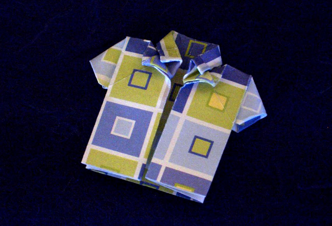 Origami Shirt by Jodi Fukumoto. Folded by Gilad Aharoni on giladorigami.com