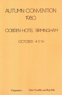 Cover of BOS Convention 1980 Autumn