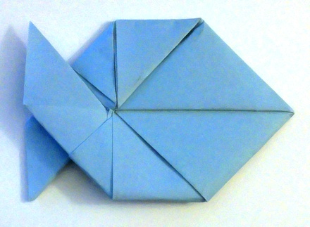 Origami Fish letterfold by Unknown on giladorigami.com