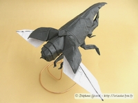 Origami Hercules beetle by Satoshi Kamiya on giladorigami.com