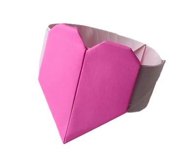 Origami Heart ring by Kumasaka Hiroshi on giladorigami.com