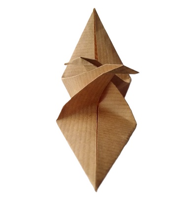 Origami Loving birds table mark by Christophe Curat on giladorigami.com