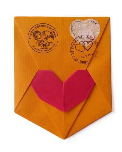 Origami Pentalove for Simels by Michel Grand on giladorigami.com