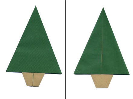 Origami Christmas tree double face by Michel Grand on giladorigami.com