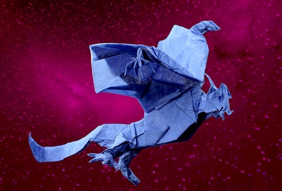 Origami Frost dragon by Kade Chan on giladorigami.com