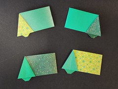 Origami Christmas tree gift tag by Grace Matthews on giladorigami.com