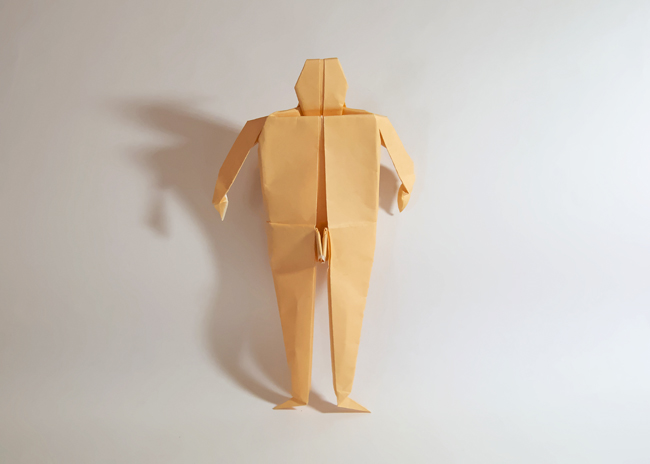 Origami Prehistoric man by Fernando Gilgado Gomez on giladorigami.com