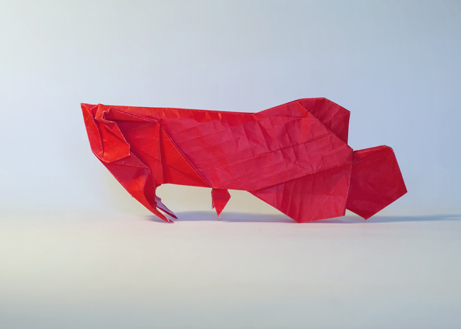 Origami Arowana by Park Jong Woo on giladorigami.com