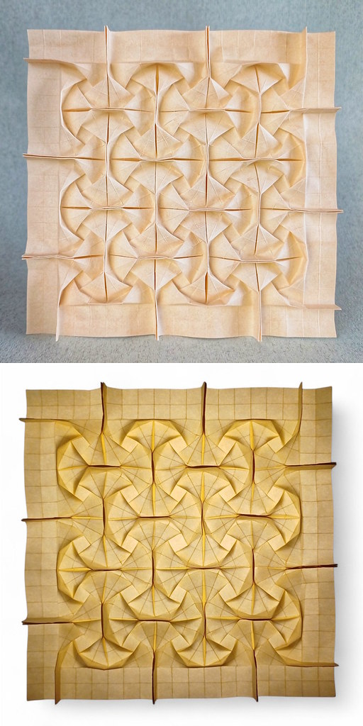 Origami Square of life by Ilan Garibi on giladorigami.com