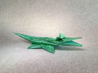 Origami Crocodile by Julie Juniper on giladorigami.com