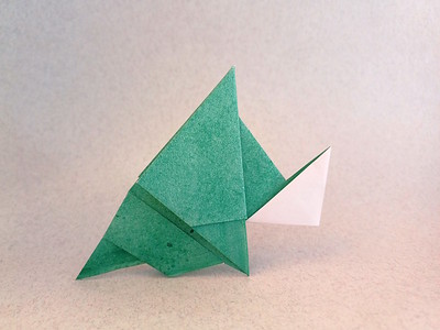 Origami Baby dinosaur by Adriano Mariani on giladorigami.com