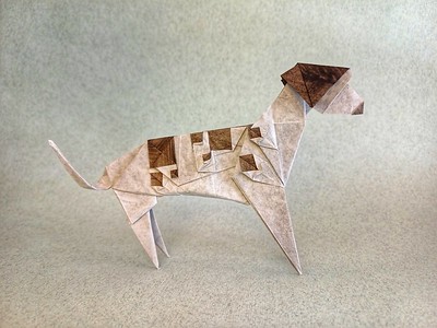 Origami Dalmatian by Tsuruta Yoshimasa on giladorigami.com