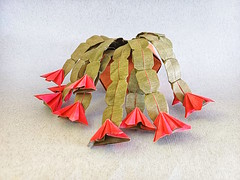 Origami Christmas cactus by Yara Yagi on giladorigami.com