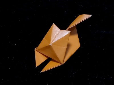 Origami Cat by Kawate Ayako on giladorigami.com