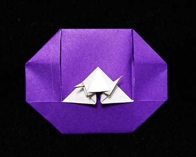 Origami Crane letterfold by Kay Eng on giladorigami.com