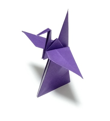 Origami Crane tower by Kawate Ayako on giladorigami.com