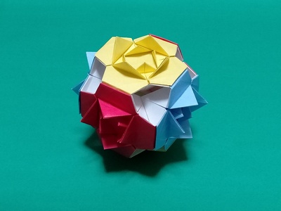 Origami Flower ball by Sumida Noriko on giladorigami.com