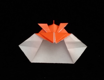 Origami Japanese helmet II by Koya Ohashi on giladorigami.com