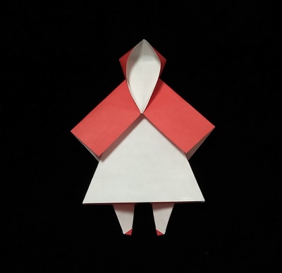 Origami Little Red Riding Hood by Aoyagi Shoko on giladorigami.com