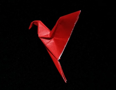 Origami Parrot in Flight by Joshua Koppel on giladorigami.com