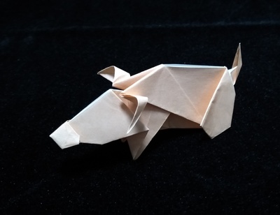 Origami Pig by Yamada Katsuhisa on giladorigami.com