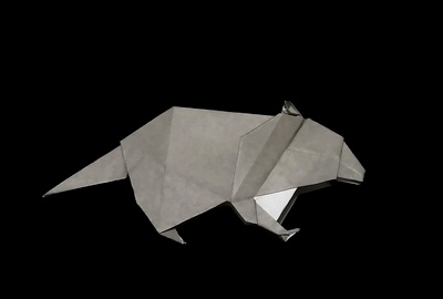 Origami Raccoon by Kunihiko Kasahara on giladorigami.com