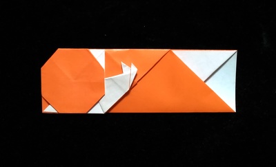 Origami Snail-shaped chopstick wrapper by Yamada Katsuhisa on giladorigami.com