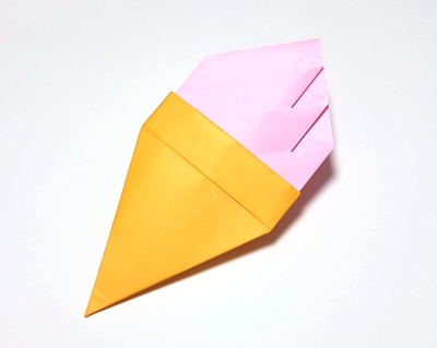 Origami Soft ice cream by Nashimoto Ryuko on giladorigami.com