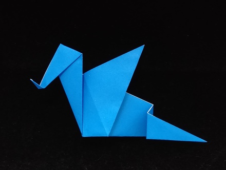 Origami Amphiptere - the winged serpent by Marc Kirschenbaum on giladorigami.com